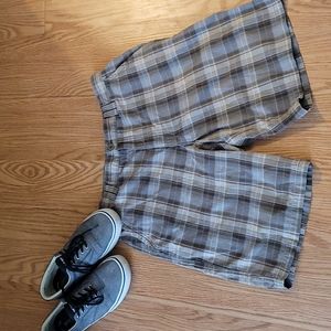 Men's plaid shorts